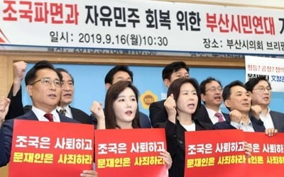 야권 '반(反) 조국 연대' 부산서 시동…매주 집회 개최