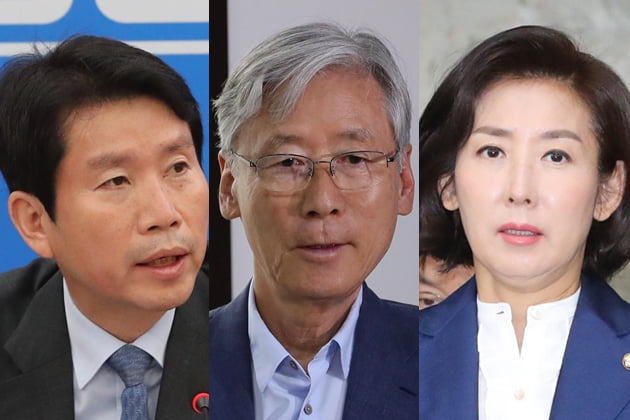 이인영 더불어민주당 원내대표, 여상규 국회 법제사법위원장, 나역원 자유한국당 원내대표 /사진=연합뉴스 