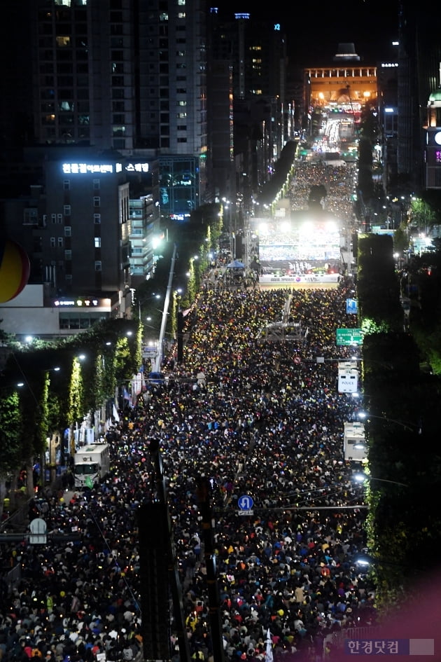 [포토] 반포대로 가득메운 촛불