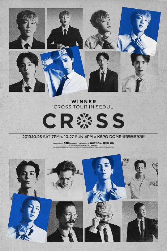 위너 ‘CROSS’ 콘서트 포스터. /사진제공=YG엔터테인먼트