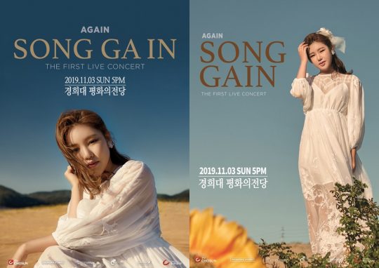 트로트 가수 송가인의 단독 콘서트 ‘Again’ 포스터. /사진제공=포켓돌스튜디오