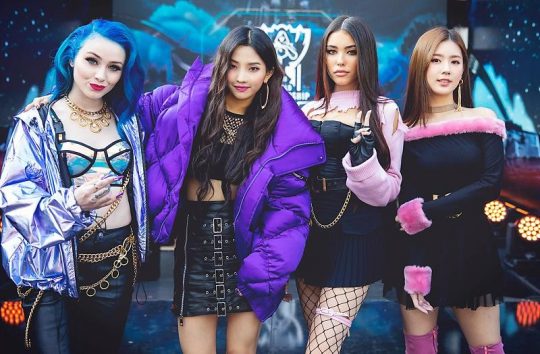 KDA POPSTARS 단체 사진 / 사진제공=큐브엔터테인먼트