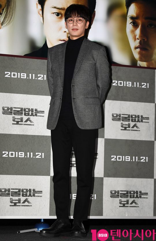 배우 진이한이 22일 오전 서울 신사동 압구정 CGV에서 열린 영화 ‘얼굴없는 보스’ 제작보고회에 참석하고 있다.