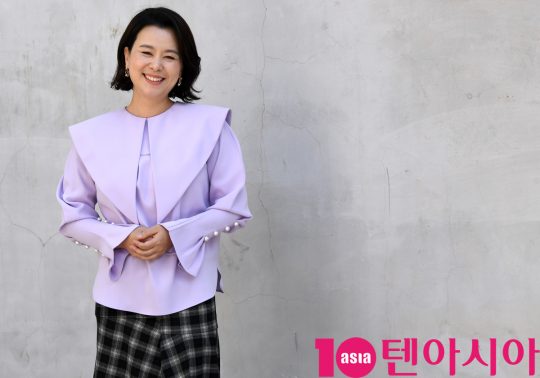 영화 ‘니나 내나’에서 3남매의 장녀 미정 역으로 열연한 배우 장혜진. /조준원 기자 wizard333@