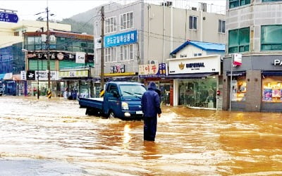 태풍 '미탁' 남부지방 관통…물바다 된 전남 완도