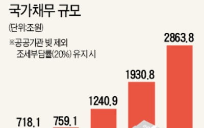 세금 안 올리면 국가채무 비율 2048년 80% 넘어