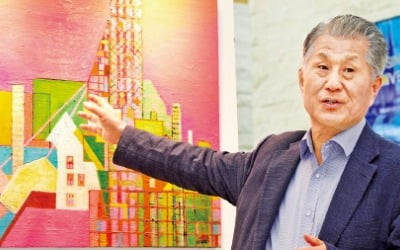 "건축과 도심 풍경의 접점, 기하학적 추상화로 응축"