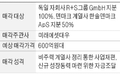 [마켓인사이트] 한솔제지, 덴마크·독일 계열사 2곳 재매각