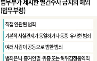 '별건수사 금지' 논란…법조계 "기준 모호해 여죄 수사 못할 수도"