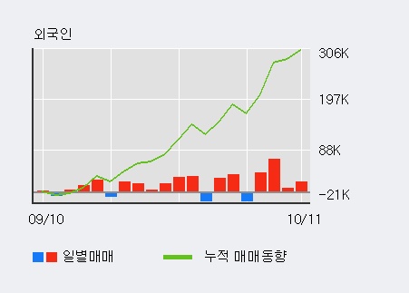 '우진' 5% 이상 상승, 외국인 4일 연속 순매수(13.8만주)