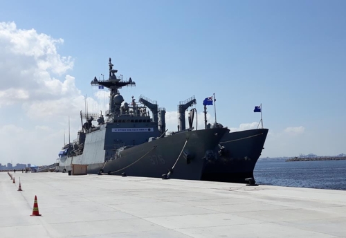 '세계 순항' 한국 군함, 4년만에 이집트 알렉산드리아 입항