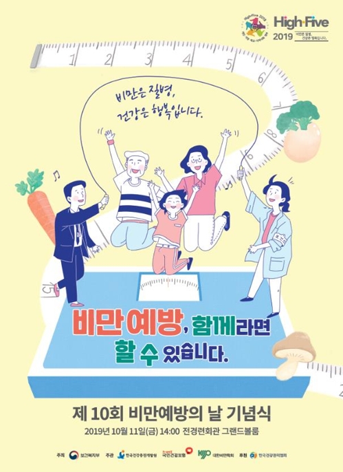 복지부, '비만 예방의 날' 기념행사…"가정·학교 등 함께 노력"