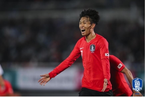 기대 부응한 정우영…김학범호 2번째 경기서 데뷔 골 작렬(종합)