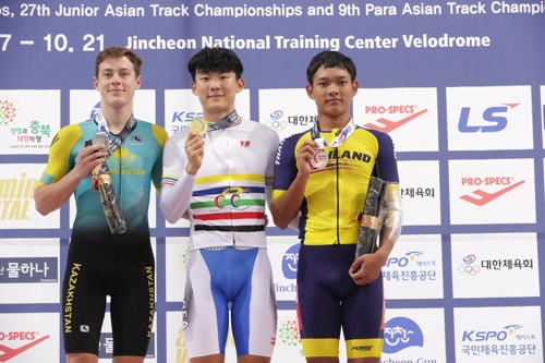 사이클 김유로, 아시아선수권 포인트 레이스 금메달