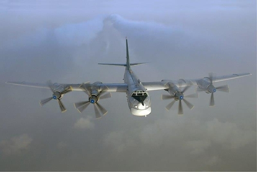 러 국방부 "전략폭격기 Tu-95MS 정례비행, 외국 영공 침범안해"