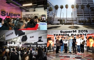 슈퍼엠(SuperM), 韓·美 팝업스토어 개장과 동시에 글로벌 인기