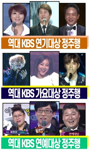 KBS, 가요대상·연기대상·연예대상 등 역대 시상식 유튜브 스트리밍