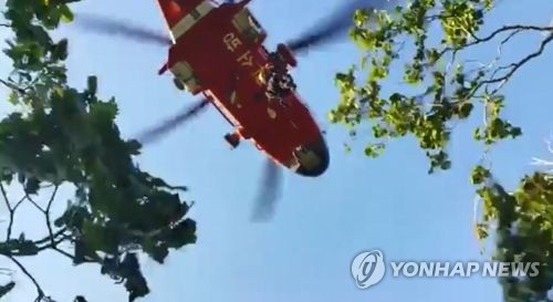 주말 무리한 단풍산행…설악산서 5명 헬기구조