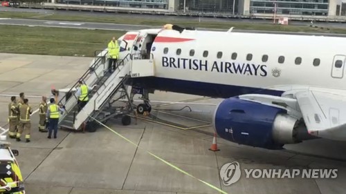 '멸종저항' 시위대, 런던 시티공항 점거 시도