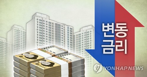 신규취급액 기준 주택대출 변동금리 상승 전환…0.05%p↑