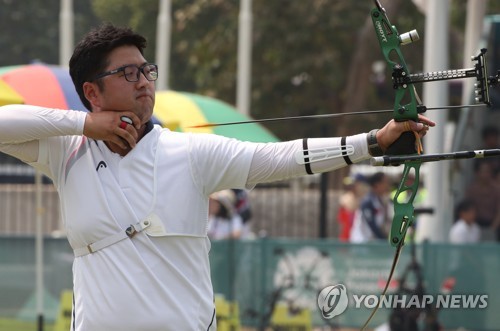 -전국체전- 김우진, 양궁 남자 50ｍ 세계기록…352점(종합)