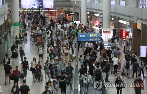 국경절 일주일간 한국 입국한 중국인 작년보다 증가