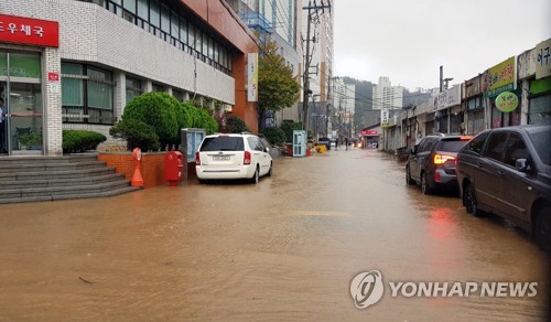 태풍 '미탁'으로 3명 부상·이재민 27명…항공기 680편 결항