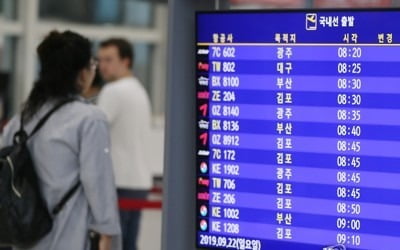 태풍 '미탁' 영향…제주공항 출·도착 예정 143편 결항