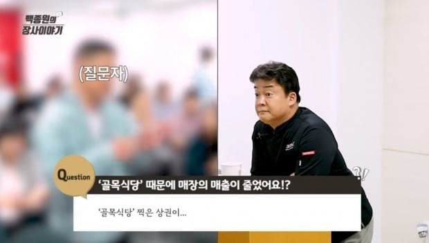 요리연구가 겸 사업가 토스 카지노 더본코리아 대표가 SBS 예능프로그램 '골목식당' 때문에 주변 매장의 매출이 줄었다는 주장에 대해 자신의 입장을 밝혔다. / 사진=유튜브 '백종원의 요리비책' 캡처