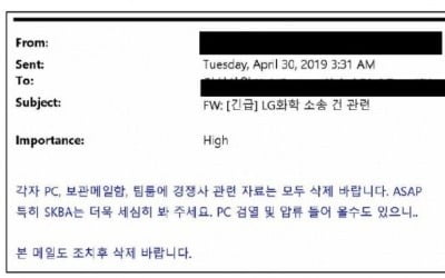 LG화학 "SK이노 증거인멸 시도…ITC에 제재 요청"