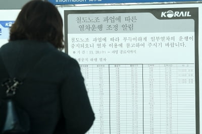 [포토] '철도노조 파업' 이용객 열차 운행 여부 사전 확인 필요