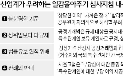 [단독] 공정위 재량권만 늘린 '일감 몰아주기' 지침