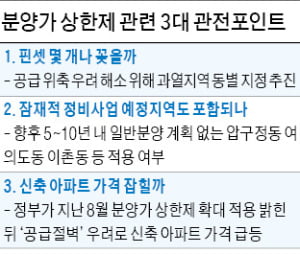 '상한제 핀셋' 몇 곳 지정될까…광명·과천도 가능성