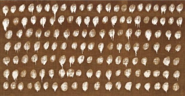 뉴욕현대미술관 재개관전에 출품된 하종현 화백의 1974년 작 ‘접합 74-26’. 