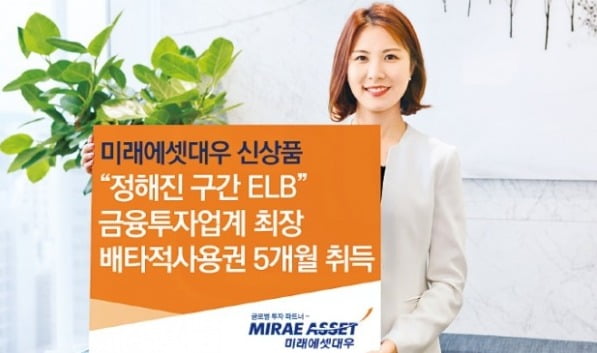 미래에셋대우 '원금지급형 ELB', 매달 0.25%씩 수익률 적립