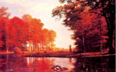 [그림이 있는 아침] 비어슈타트 '가을 숲'