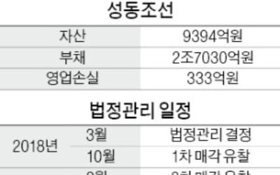 [마켓인사이트] 성동조선 '마지막 매각'에 6곳 참여