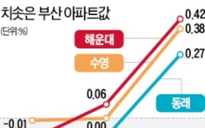 조정지역 풀리자마자…부산 3개구 아파트값 날았다