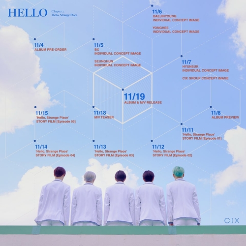 CIX, 두 번째 미니앨범 발매…'안녕, 낯선 공간'