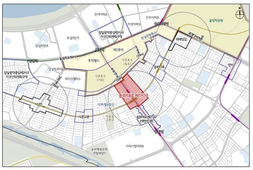 서울 송파대로 재정비 구역 분리…석촌호수∼석촌역 일부 포함