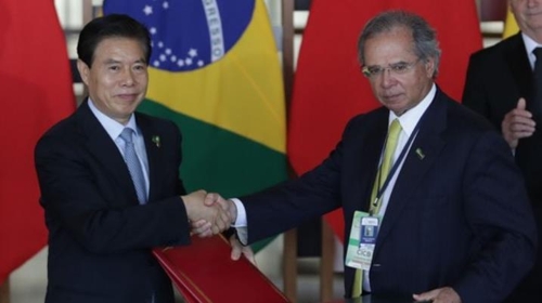 브라질, 中과 FTA협상 추진 시사…"글로벌 무역체제에 통합희망"(종합)