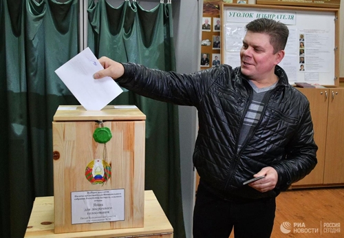 동유럽 벨라루스, 하원 의원 선출 총선…공정선거엔 의문