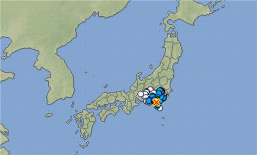 도쿄 이즈반도 앞바다서 규모 4.9 지진…"지진해일 우려 없어"