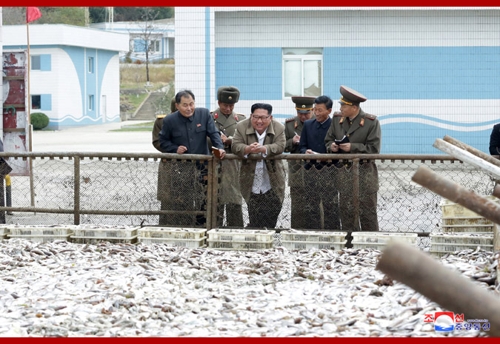 김정은, 물고기가공장 시찰…"수산은 인민생활이자 軍전투력"