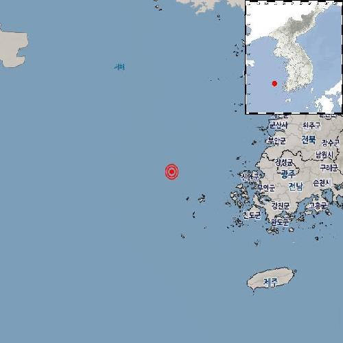 기상청 "전남 신안 흑산도 북서쪽서 규모 2.3 지진 발생"