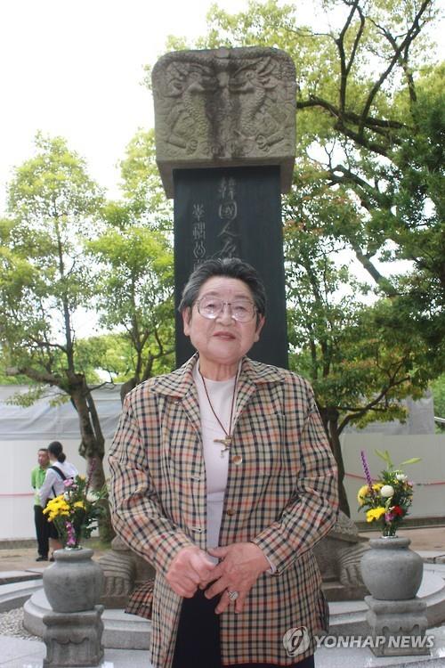 히로시마 방문한 교황, 재일한국인 피폭자 박남주 씨 만나