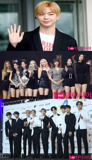 강다니엘·스트레이키즈·트와이스, &#39;2019 AAA&#39; 인기상 1차 투표 부문별 선두 질주