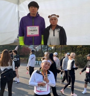 박나래, “인간승리”···10km 마라톤 완주에 감격