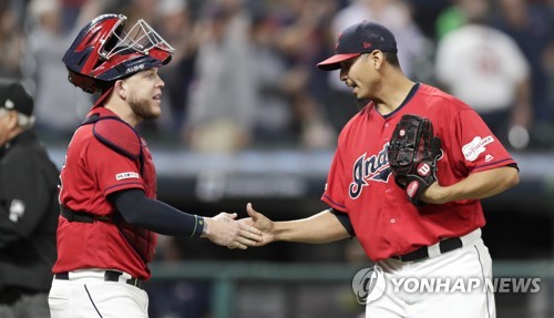 클리블랜드 포수 페레스, MLB 최고수비상…휴스턴은 최고 수비팀