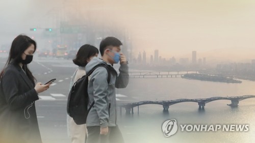 '황사 영향'…광주 전역·전남 서부 미세먼지 주의보